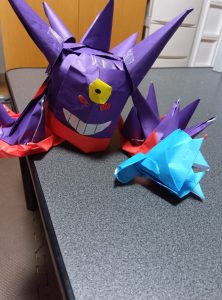 メガゲンガーメガオオダイルのかおをつくっているとちゅう