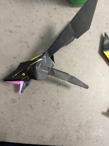 黒いレックウザ制作中あとピカチュウ