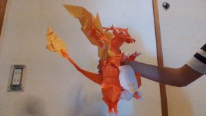 自作の「キョダイマックスリザードン」