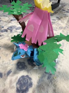 メガフシギバナ完成！黒いレックウザ制作中