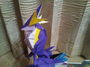 折り紙でミライドン作りました‼️